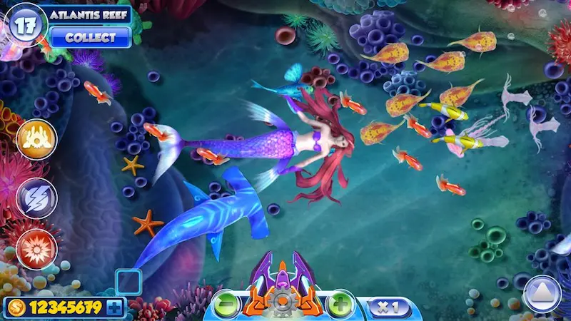 Hot Mermaid Fish Shooting game at 50JILI